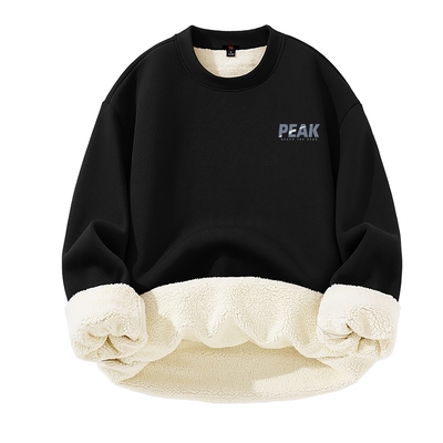 班尼路S&K加厚羊驼绒卫衣男冬季