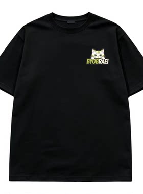 威逸狮美式高街短袖套装男夏季宽松T恤短裤潮流休闲运动一套穿搭