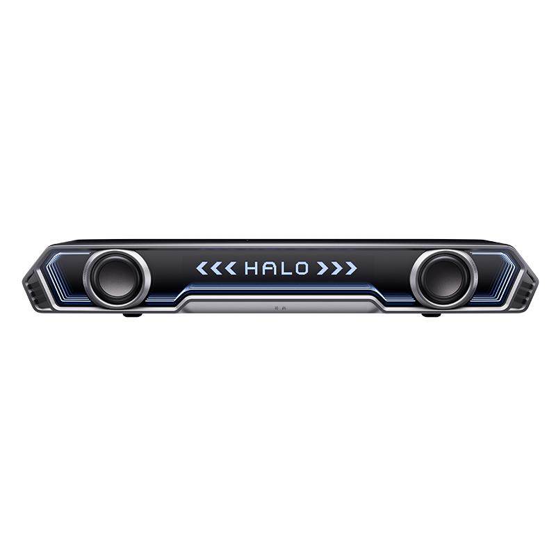 漫步者花再Halo PixelBar蓝牙音响2025新款动态字幕歌词电脑音箱