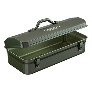 德力西多功能家用五金工具箱工业级收纳盒加厚金属汽修铁皮车载箱