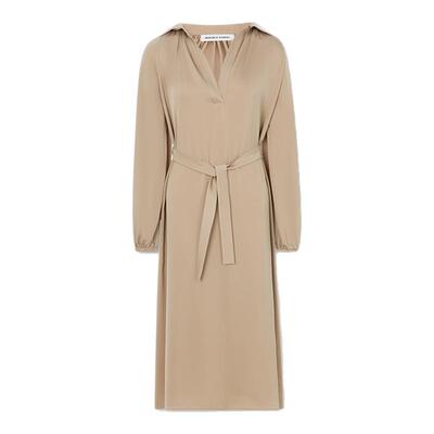 INSPIRE&STORIES纯色系带连衣裙