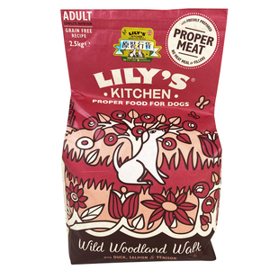 英国LILY'S KITCHEN/莉莉的厨房 天然低磷鸭肉鹿肉全犬狗粮2.5kg