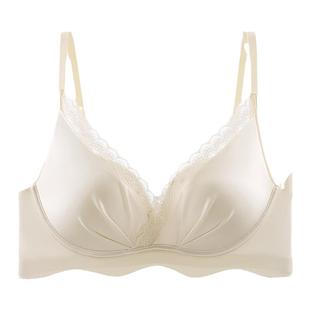 芬腾内衣女秋冬蕾丝小胸聚拢性感缎面无痕美背2025新款爆款文胸罩