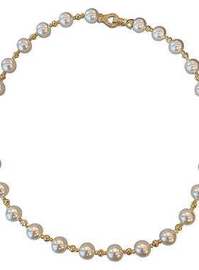 施家珍珠项链轻奢小众高级感颈链