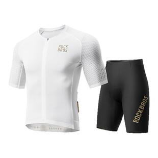 洛克兄弟骑行服短袖套装背带裤男女款山地公路自行车衣服夏季装备