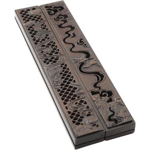 苏工纯铜香炉家用室内卧香盒檀香熏香炉线香盒线香炉香插香卧香炉