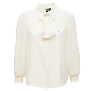 Vero Moda衬衫雪纺衫秋冬雪纺直筒七分袖灯笼袖宫廷324331018