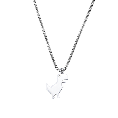 原宿钛钢项链INS冷淡风吊坠