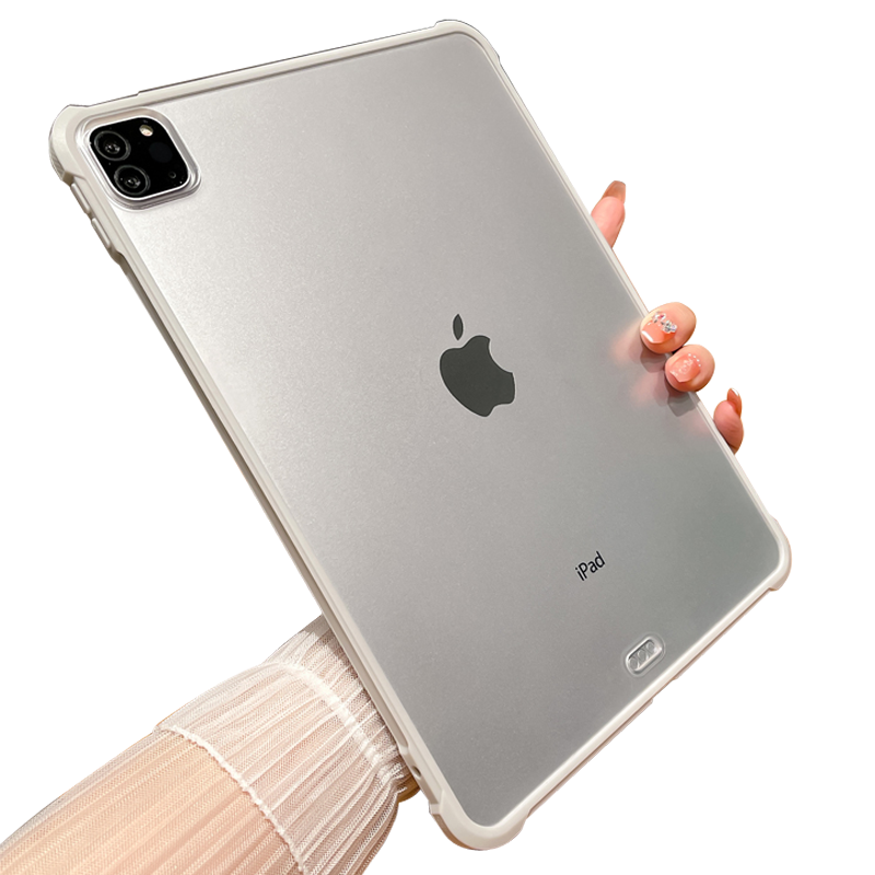 2025氣墊磨砂亞克力ipad保護(hù)殼適用蘋果ipadpro11保護(hù)套mini6親膚手感3透明4硅膠第10代10.9寸ipadair5平板套