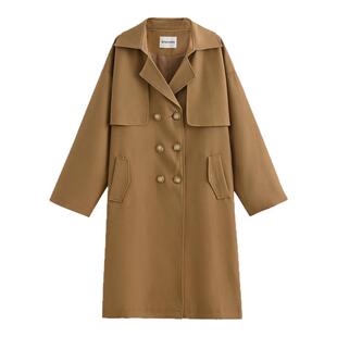 森女部落风衣外套女款卡其色高档英伦风2026新款秋冬中长款大衣