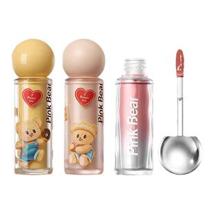 pinkbear皮可熊黄油小熊合作礼盒化妆品礼盒滋润显白唇釉唇泥