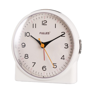 简约夜灯床头静音小台钟卧室台式贪睡闹钟专用小学生时钟桌面钟表