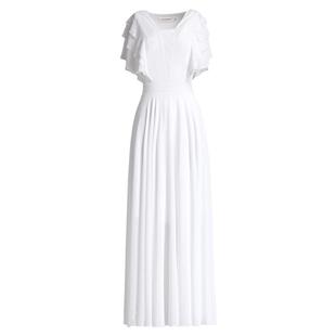 白色连衣裙女2026夏季新款收腰仙气超仙海边度假超长裙到脚踝819