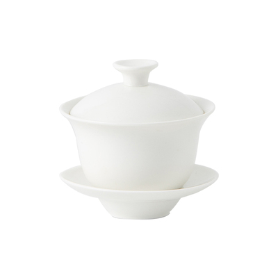 儿童新款纪森大小号纯白色盖碗