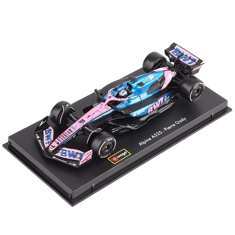 1:43比美高F1模型2025阿尔派A525方程式赛车车模法拉利红牛展示盒