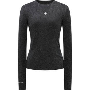 LINCCHIC金羽杰2026年春季新品亮闪精致圆领针织衫女S261SW107YY