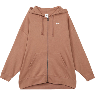 Nike/耐克正品OVERSIZE女士加绒连帽宽松保暖夹克外套DD5635-215