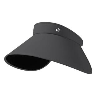 环绕式可折叠空顶帽子女夏季户外大帽檐黑胶遮阳帽防紫外线太阳帽