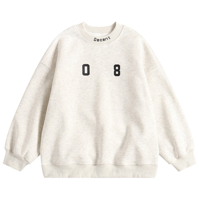 男童一体绒卫衣中大童加绒加厚