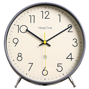 家用台式座钟客厅简约时钟表静音桌面摆钟摆放台钟创意装饰钟表