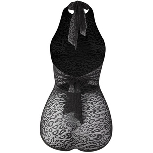 ZYM【月圆召唤】上衣围脖绑带设计拉丁舞服新款网纱连体2432