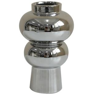 电镀银色花瓶餐桌摆件高级感轻奢网红客厅插花艺术家居卧室装饰品