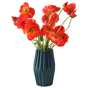 北欧风罂粟花仿真花干花假花客厅餐桌插花花束家居装饰花艺摆设