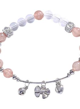 情侣手链猫眼石闺蜜草莓晶=小众