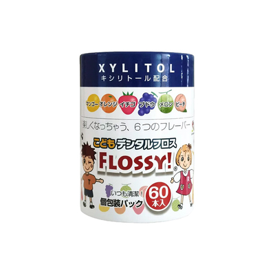 日本flossy儿童牙线棒便携正品