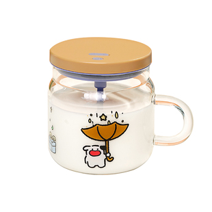 耐高温高硼硅玻璃全自动搅拌杯电动咖啡杯2025新款豆浆充电杯子