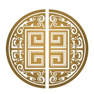 仿古店铺橱窗贴纸对角窗花商场玻璃门贴画装饰传统纹样推拉门布置