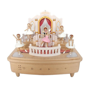 台湾Wooderful Life森活木趣蓝牙播放器音乐盒电动小夜灯光电动女