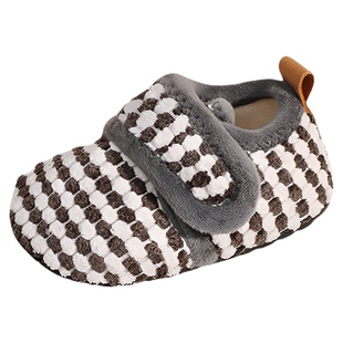 儿童棉拖鞋2025新款冬季男童宝宝家居鞋室内鞋小孩地板鞋毛拖女童