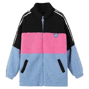 少女冬装外套初中学生2025新款羊羔毛加绒棉衣高中生加厚棉服短款