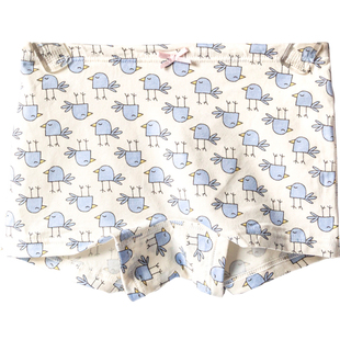 小黑托昵女孩夏季薄款透气凉快宝宝莫代尔内裤儿童齐头短裤大裤头