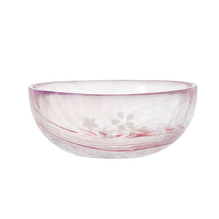 日本ADERIA津轻石硝子樱流系列手工玻璃樱花水杯家用酒杯盘碟