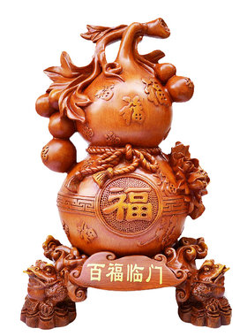 客厅玄关新居礼百福临门葫芦摆件