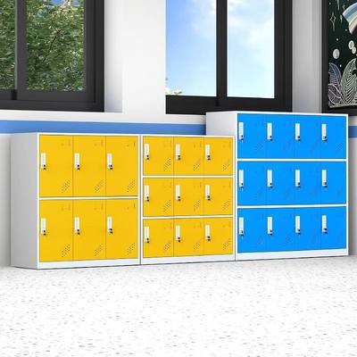 学生书包柜铁皮柜更衣柜收纳锁储物柜柜存带舞蹈柜子幼儿园教室包