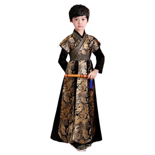 儿童汉服秋款男女童同款中国风古风国学服小男孩公子少爷服演出服