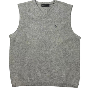 老钱风真古着纯羊毛 毛衣马甲 原单尾 领口与下摆粗针加厚不变型