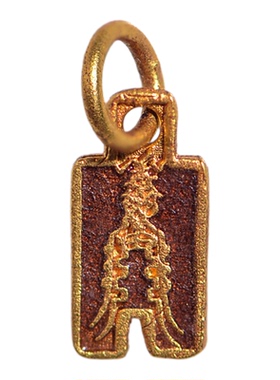 足金珐琅烧蓝平安大吉