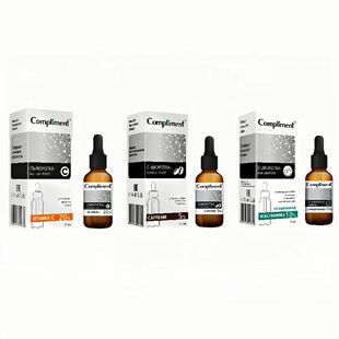 俄罗斯Compliment咖啡因抗皱精华液紧致淡化细纹补水保湿精华27ml