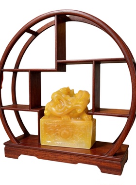 仿古秦始皇传国玉玺貔貅摆件