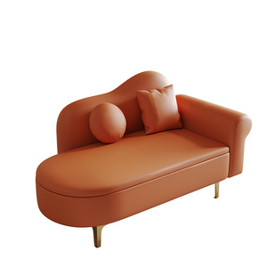 升级可储物贵妃沙发欧式躺椅卧室迷你服装店休息小户型单人贵妃椅