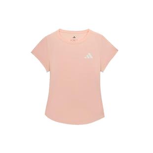 阿迪达斯童装25年夏季新款男女大小童速干凉爽运动短袖T恤 KG3138