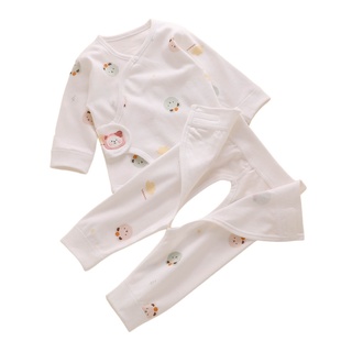 新生婴儿衣服a类纯棉秋衣刚出生的分体66码0到3个月宝宝幼儿套装