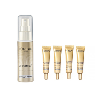 欧莱雅防晒小金管防晒霜小银管控油防晒乳隔离护肤品海外官方正品