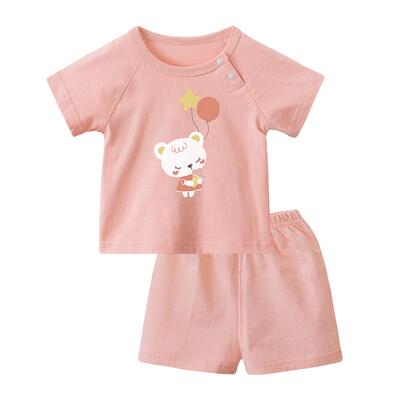 宝宝夏装套装短袖短裤纯棉薄款