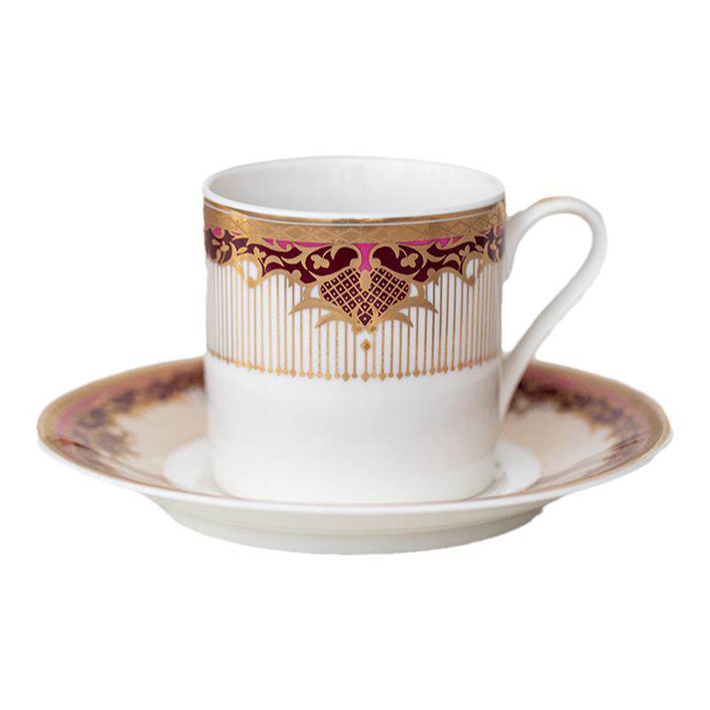同合日本进口英伦风咖啡杯午后红茶茶杯子套装高档陶瓷浮雕描金杯