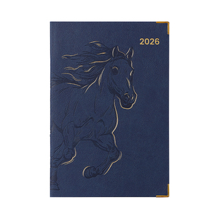 英力佳2026年马年月计划本日程本记录本记事本工作小秘书日历本年历本每日计划表自律打卡日志笔记本本子定制